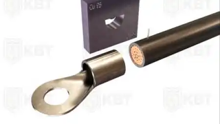 Опрессовка наконечника под пайку