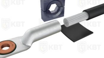 Опрессовка алюмомедного кабельного наконечника ТАМ