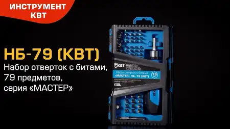 НБ-79: Отвертка реверсивная со сменными битами и сменными шестигранными головками