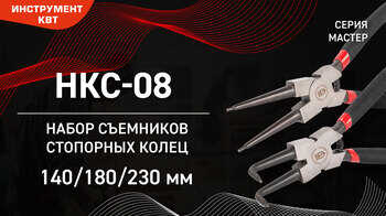 Набор съемников стопорных колец НКС-08