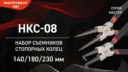 Набор съемников стопорных колец НКС-08