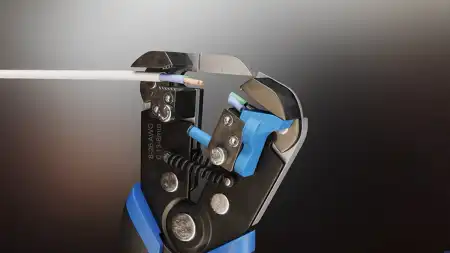 Зачистка проводов стриппером WS-11